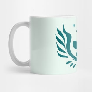 Cat Paw Angel Silhouette Mug